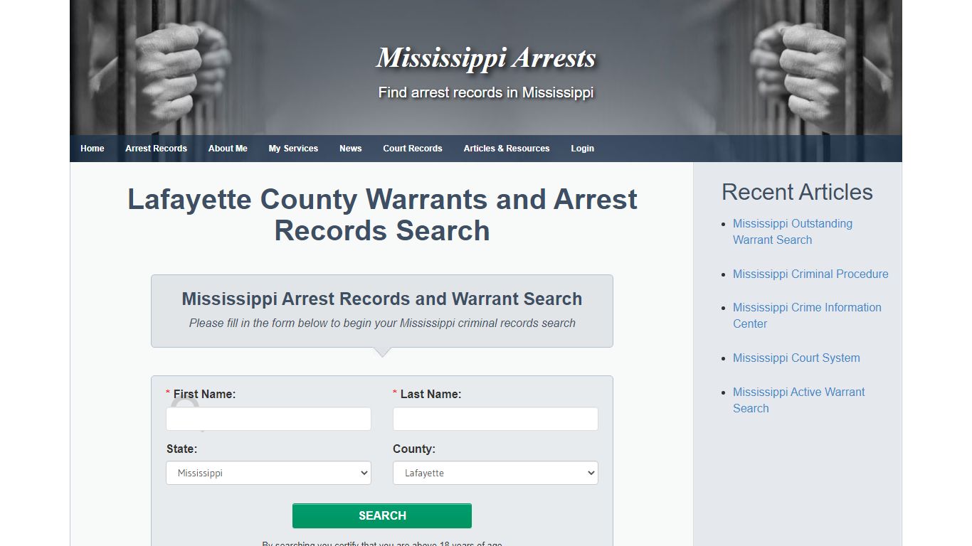 Lafayette County Warrants and Arrest Records Search ...